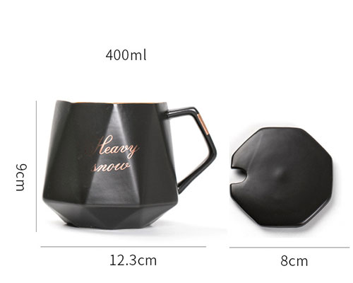 Black Ceramic Coffee Mug