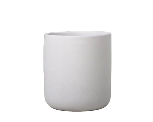 Candle White Ceramic Container