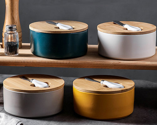 Colored Ceramic Butter Dishes