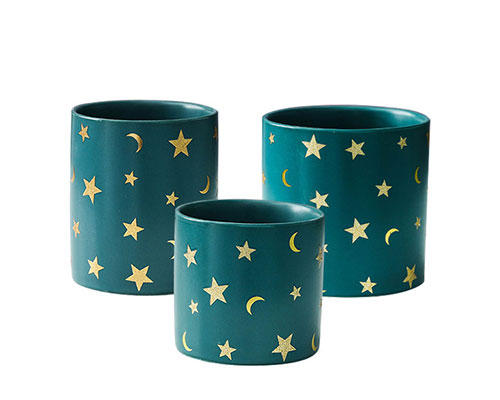 Green Ceramic Candle Vessels