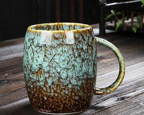Green Pottery Cup