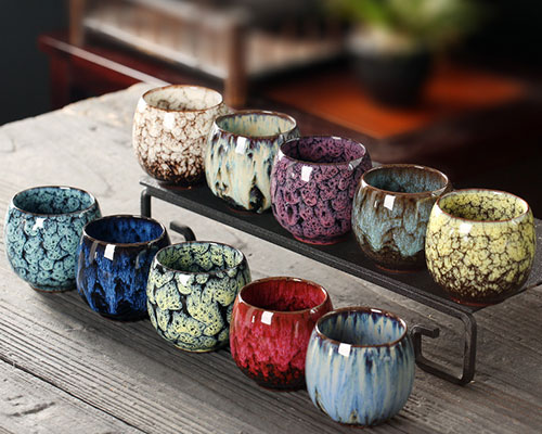 Kiln Glaze Ceramic Tea Cups