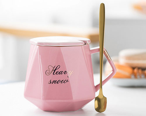 Pink Ceramic Coffee Mug