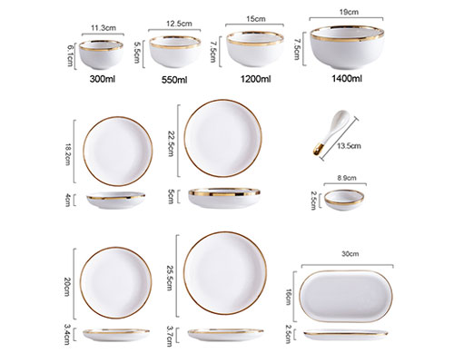 Ceramic Plates And Bowls Setstes And Bowls Sets
