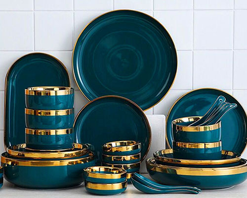 Green Ceramic Dinnerware Sets