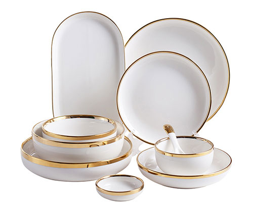 White Ceramic Dinnerware Sets