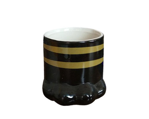 Black Cat Paw Ceramic Mug