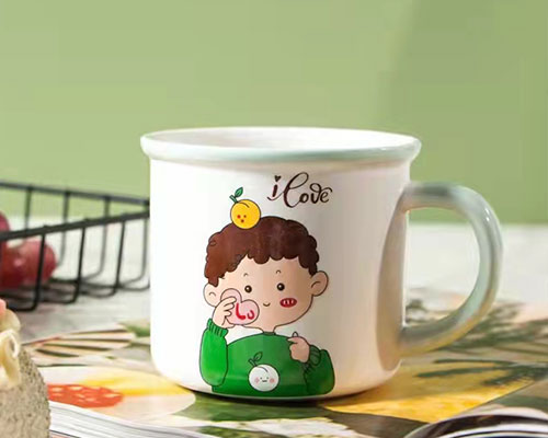 Cartoon Ceramic Cup With Handle
