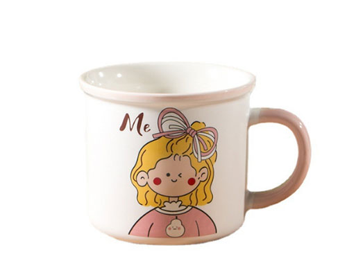 Cartoon Pink Ceramic Mug
