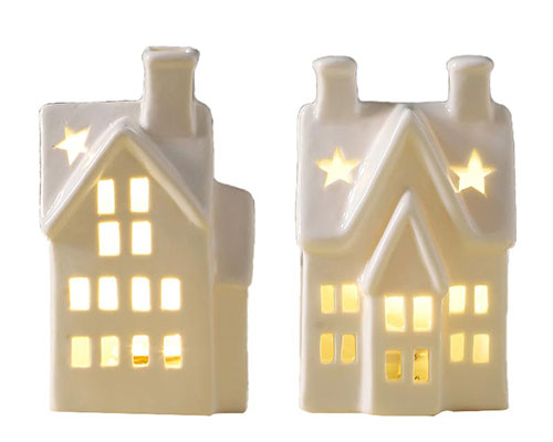 Ceramic House Tealight Holder