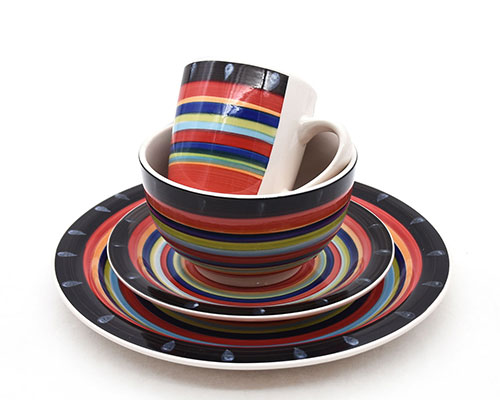 Ceramic Rainbow Plates