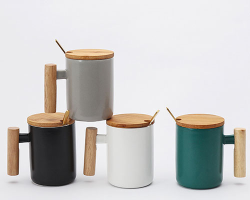 Coffee Mugs With Wooden Lids