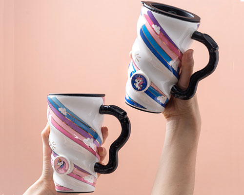 Color Pony Ceramic Mugs