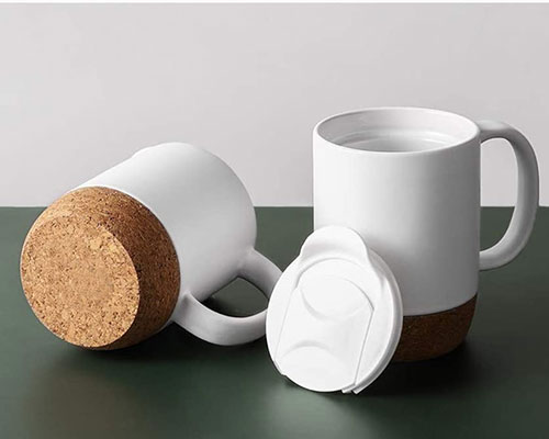Cork Bottom Ceramic Mugs