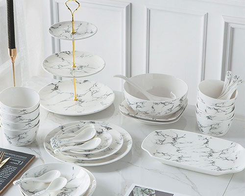 Marble Ceramic Plates Wholesale