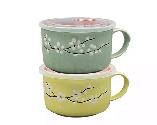 Ceramic Soup Bowls With Handles And Lids