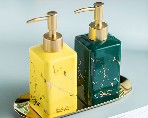 Marble Gold Soap Dispenser