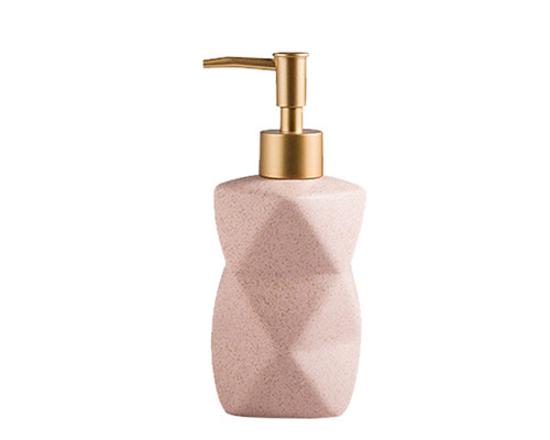 Pink Ceramic Bathroom Soap Dispenser