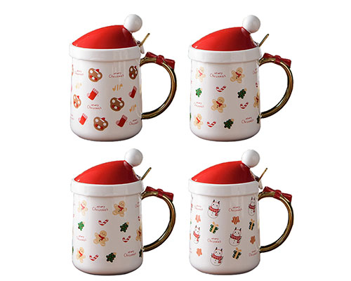 Pottery Christmas Mugs