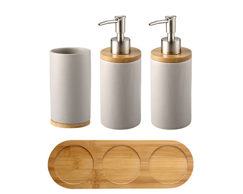 Soap Dispenser Ceramic Set