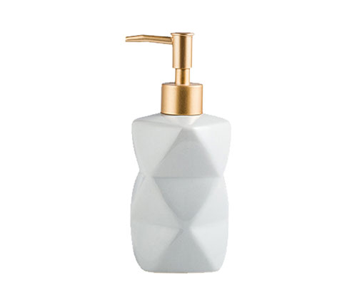 White Ceramic Bathroom Soap Dispenser