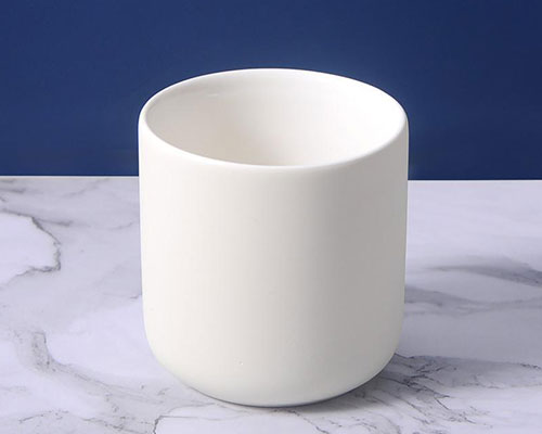 White Ceramic Candle Jar