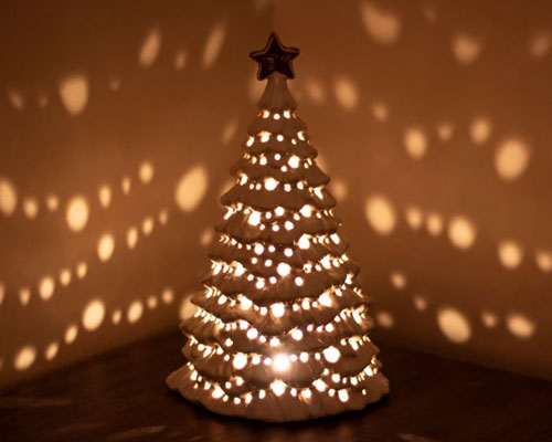 Ceramic Christmas Tree Tea Light