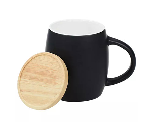Ceramic Mug With Coaster Lid
