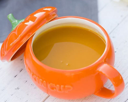 Ceramic Pumpkin Soup Cup