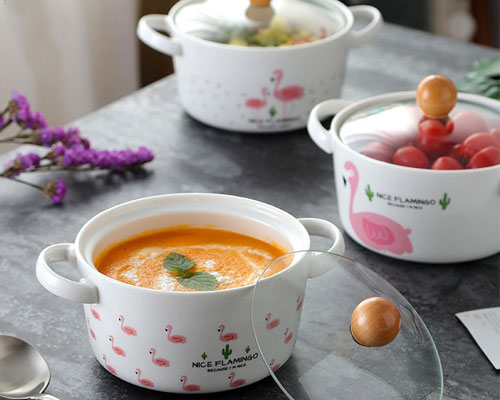 Ceramic Soup Bowls With Lids And Handles