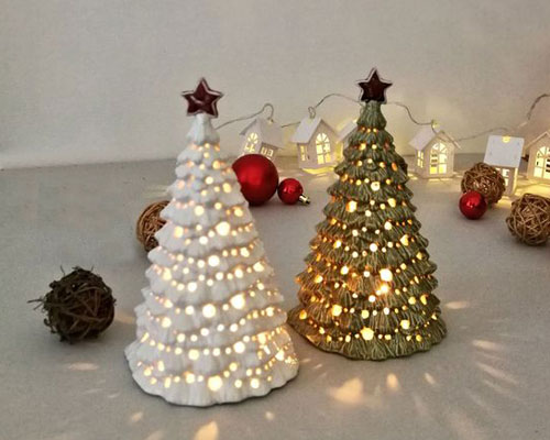 Christmas Ceramic Candle Holders