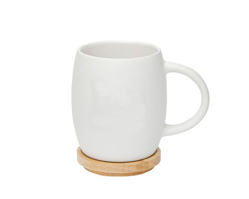 Coffee Mug With Wooden Lid