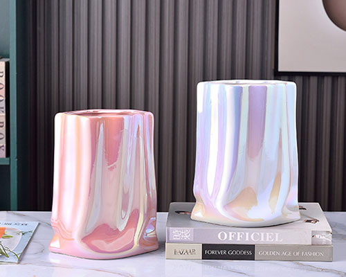 Colored Glazed Ceramic Vases