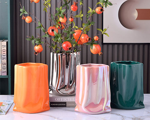 Colored Glazed Plant Pots