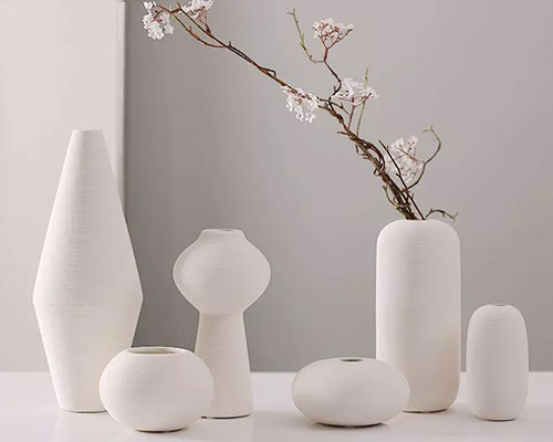 Cream Ceramic Vases
