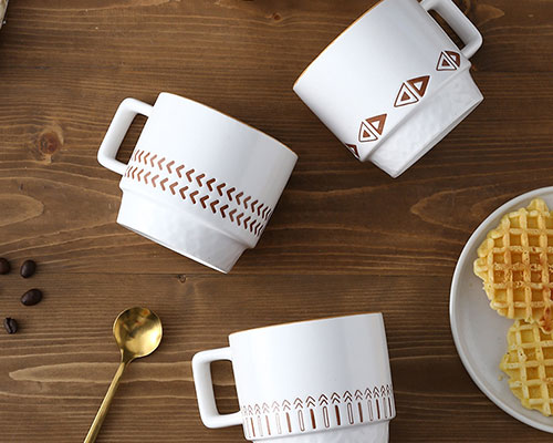 Hand Painted Ceramic Coffee Mugs