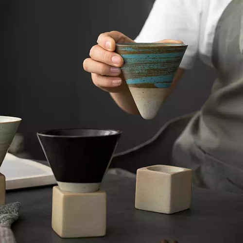 Tapered Ceramic Coffee Cups