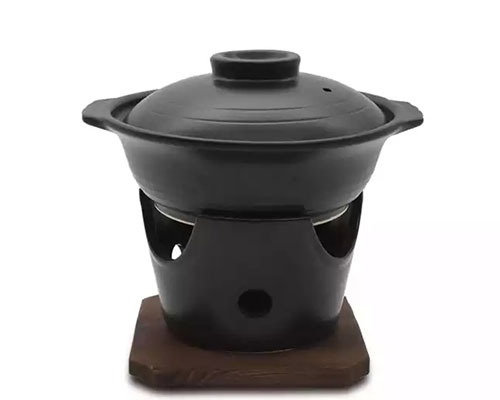 Ceramic Stew Pot With Lid and Stove