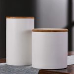 White Ceramic Food Storage Containers