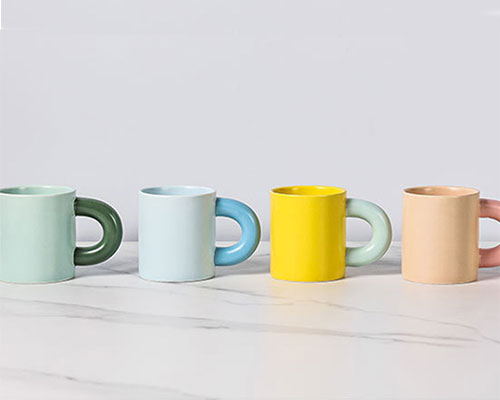 Color Ceramic Mug for Coffee