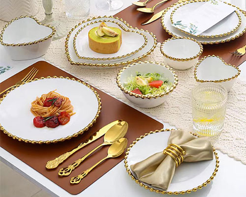 Gold Rimmed Ceramic Tableware