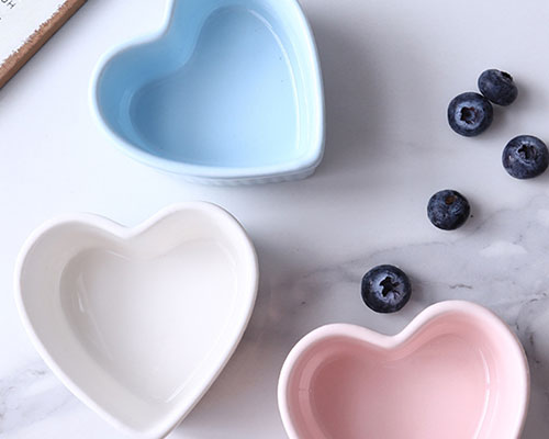 Heart Shape Ceramic Candle Containers