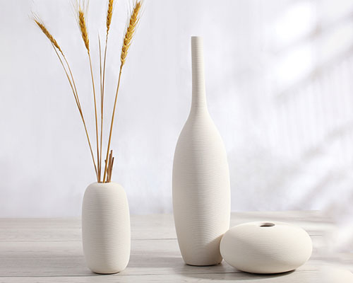Modern White Ceramic Vases