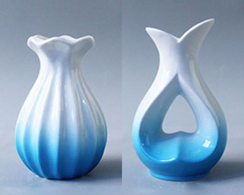 Small Blue Ceramic Vase