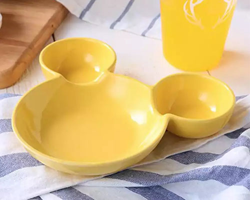 Yellow Cute Ceramic Plate