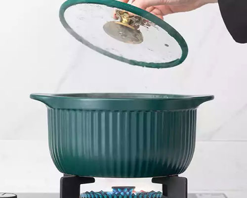 Ceramic Casserole With Glass Lid