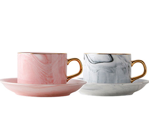 Ceramic Marble Cups Set