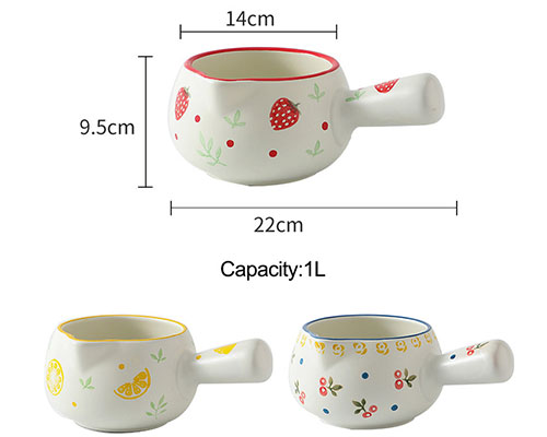 Ceramic Milk Pots with Handle