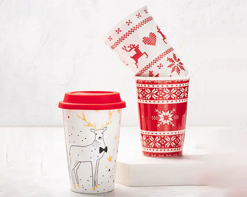 Christmas Ceramic Coffee Mugs