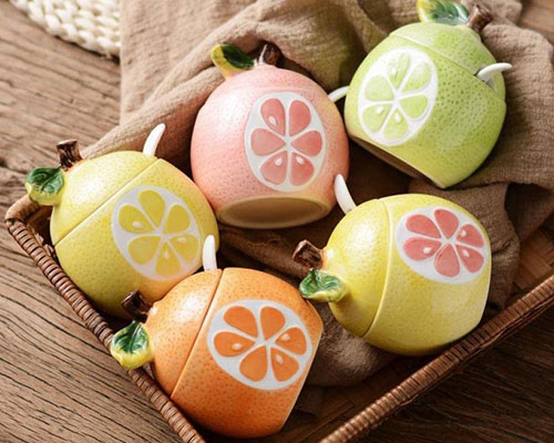 Fruit Shape Cute Ceramic Jars